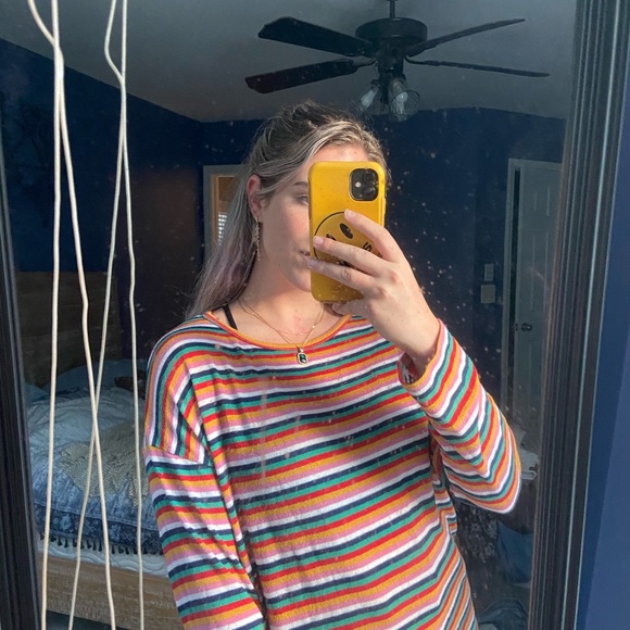Multi Color Striped Long Sleeve - Picture 3 of 4